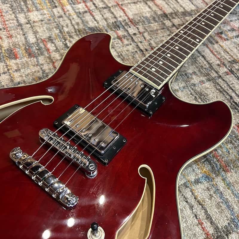 USED Ibanez AS73-TCR Artcore Semi-Hollow w/Case - Transparent Cherry Red