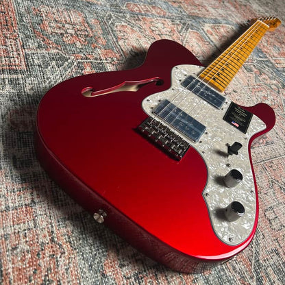 Fender American Vintage II '72 Telecaster Thinline w/Case - Candy Apple Red