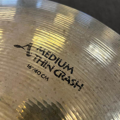 USED Zildjian 16" A Series Medium Thin Crash Cymbal