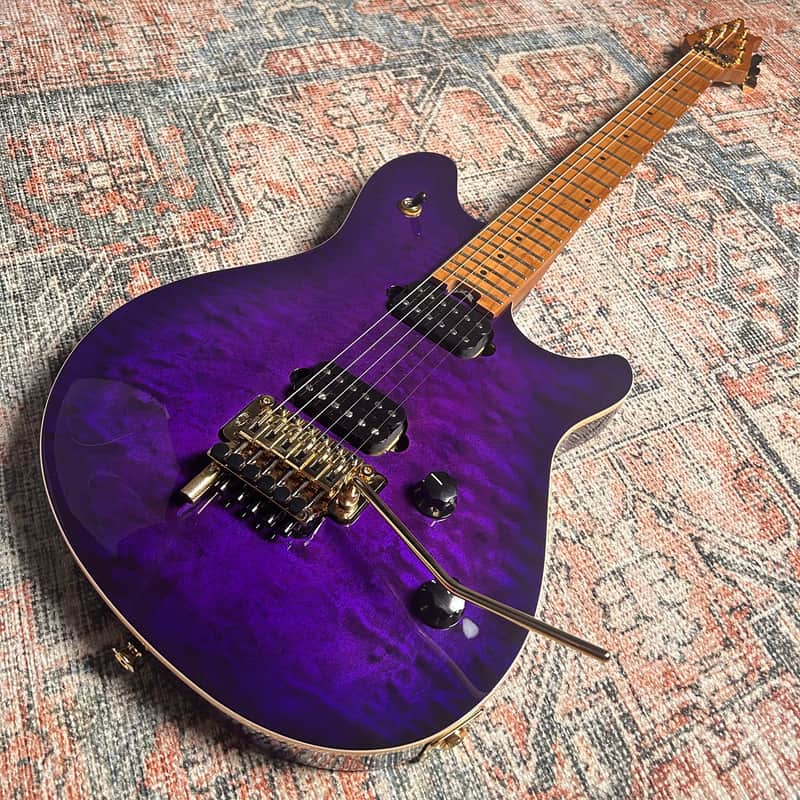 USED EVH Wolfgang WG Special QM with Maple Neck, W/Case - Purple Burst