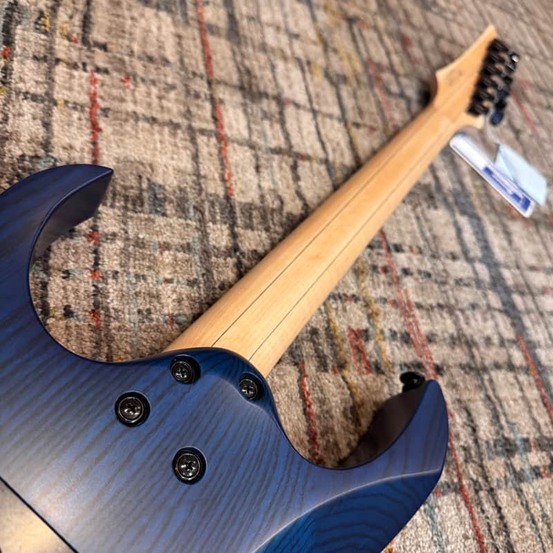 Ibanez RG653DX-TDF Prestige w/ Case - Transparent Deep Blue Flat