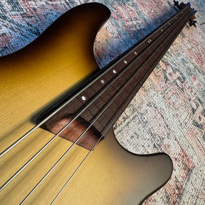 Ibanez SRH500F-NNF Bass Workshop Fretless Soundgear - Natural Browned Burst Flat