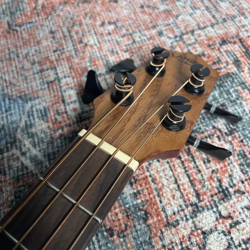 USED Lanikai OA-EBU Oak Ukulele Bass w/ Fishman Clasica II Preamp & Gigbag