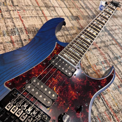 Ibanez RG653DX-TDF Prestige w/ Case - Transparent Deep Blue Flat