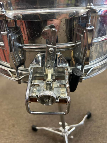 USED Ludwig LM410 Super-Sensitive 5x14" 10-Lug Aluminum Snare Drum