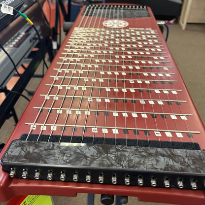 USED Marcodi Harpejji G16 Premium Maple W/ Case - Tuscan Red and Black Celluloid
