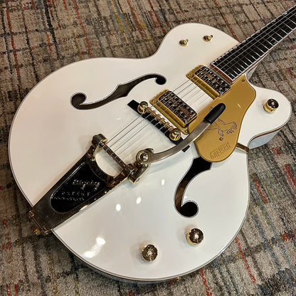 USED 2014 Gretsch G6136T White Falcon Bigsby W/ Case - Gloss White
