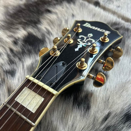 USED Ibanez AM93-TRS Artcore with BurstBuckers W/Case - Transparent Red Sunburst