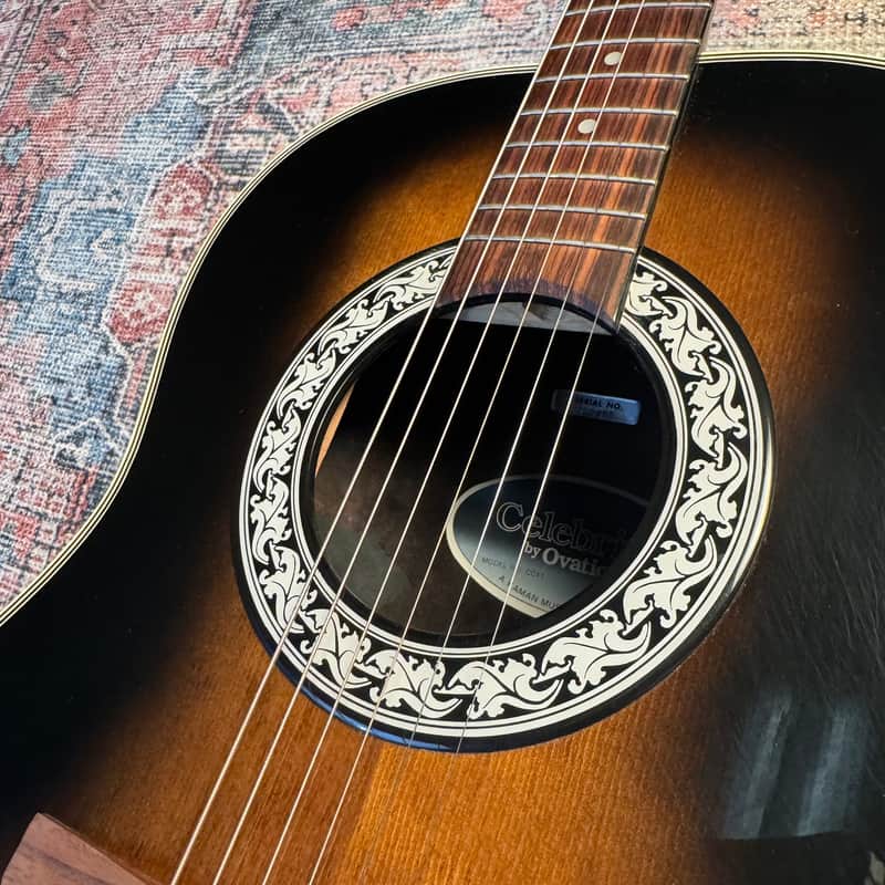 Ovation CC11 Celebrity Vintage Acoustic Guitar – Sunburst w/ Original Case