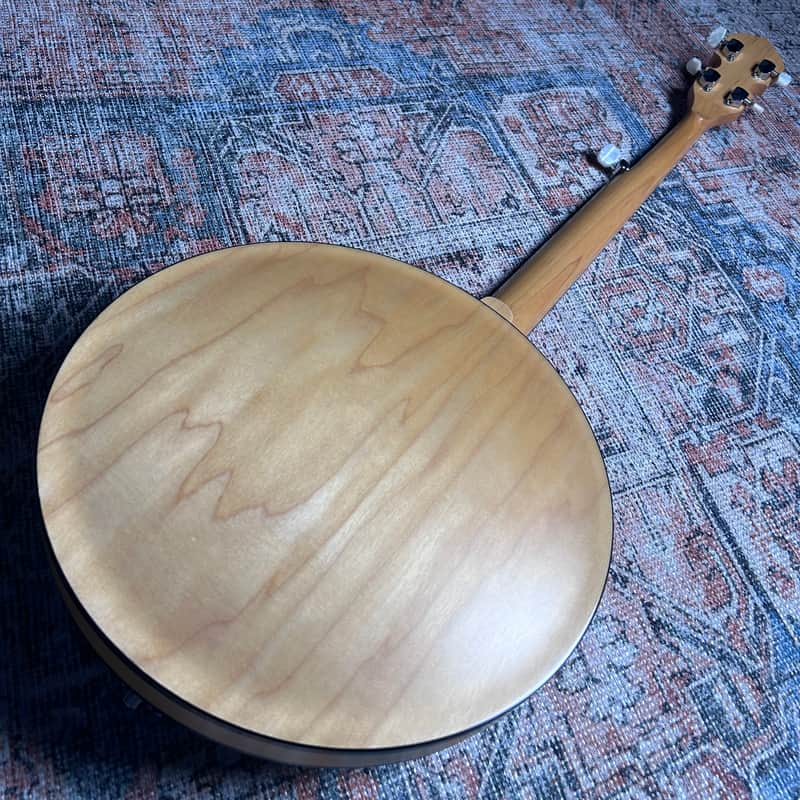 USED Early Goldtone CC-100 Lefty Cripple Creek Maple Convertible 5-String Banjo w/ Case - Natural
