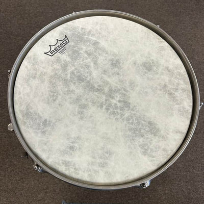 VINTAGE 1960's Ludwig No. 491 5"x14" Pioneer Snare Drum - Green and Gold Duco