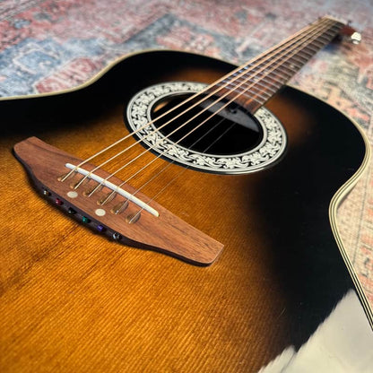 Ovation CC11 Celebrity Vintage Acoustic Guitar – Sunburst w/ Original Case