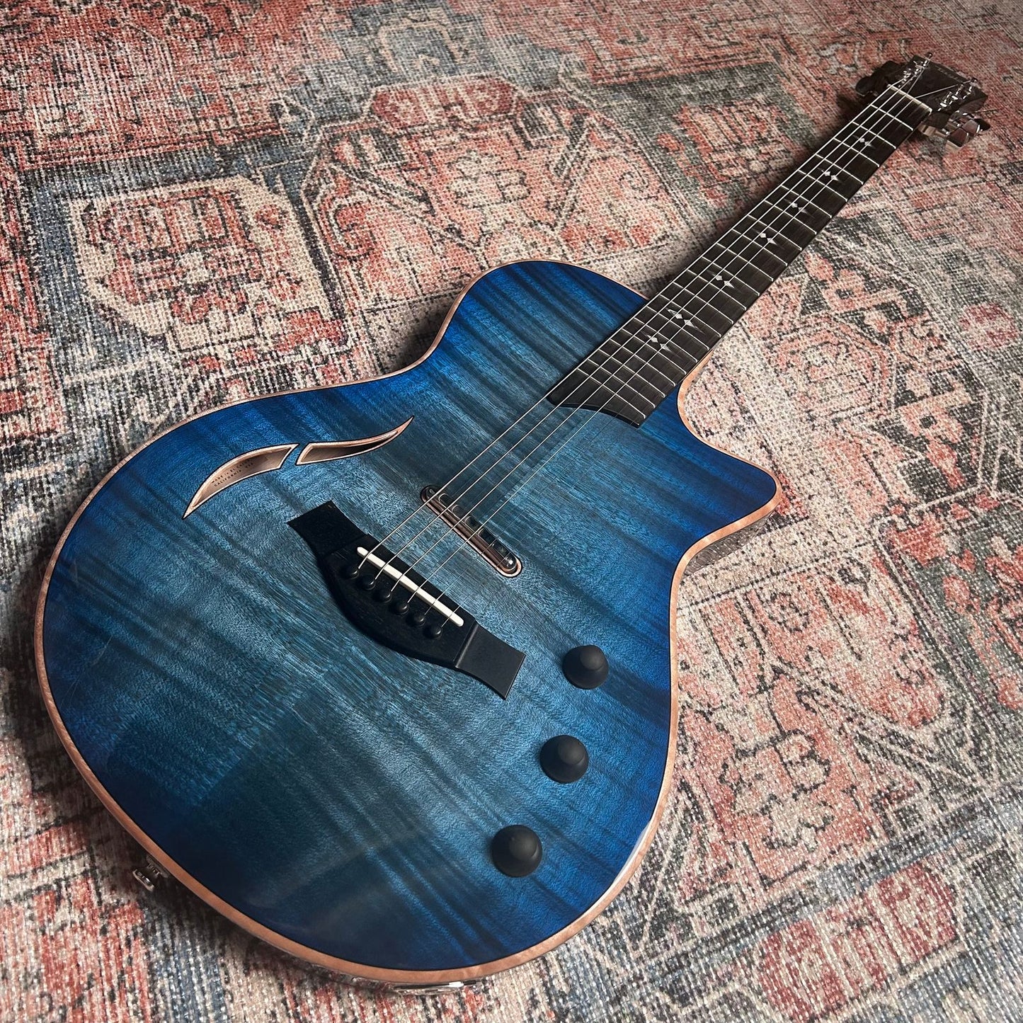 Taylor T5z Pro with Big Leaf Maple Top Harbor Blue Used W/ Case