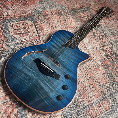 Taylor T5z Pro with Big Leaf Maple Top Harbor Blue Used W/ Case