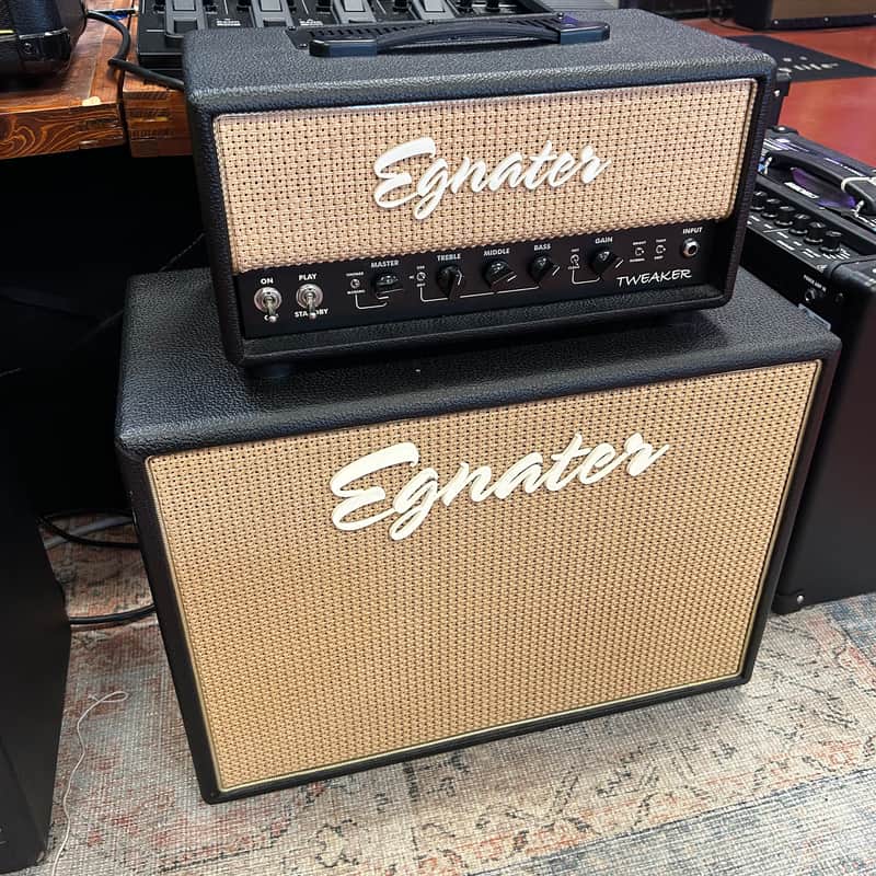 USED Egnater Tweaker 15w Guitar Head & 1x12 Cab - Black/Beige