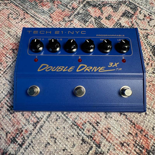 Tech 21 Double Drive 3X Analog Distortion Pedal – Blue (2006–2013) | B-Stock