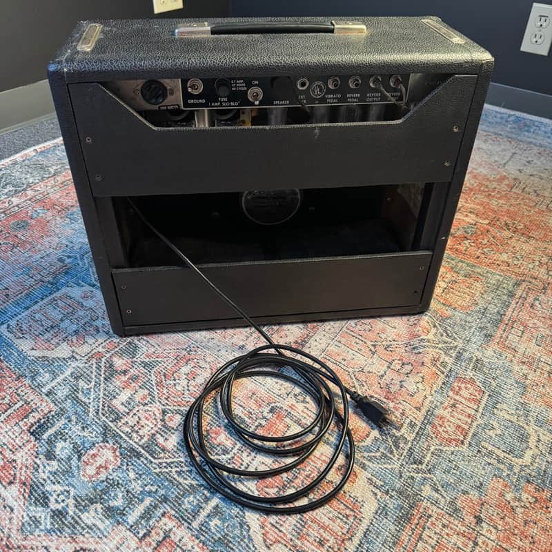 1965 Fender Princeton Reverb Blackface 12-Watt 1x10 Vintage Tube Combo – Early Black Panel