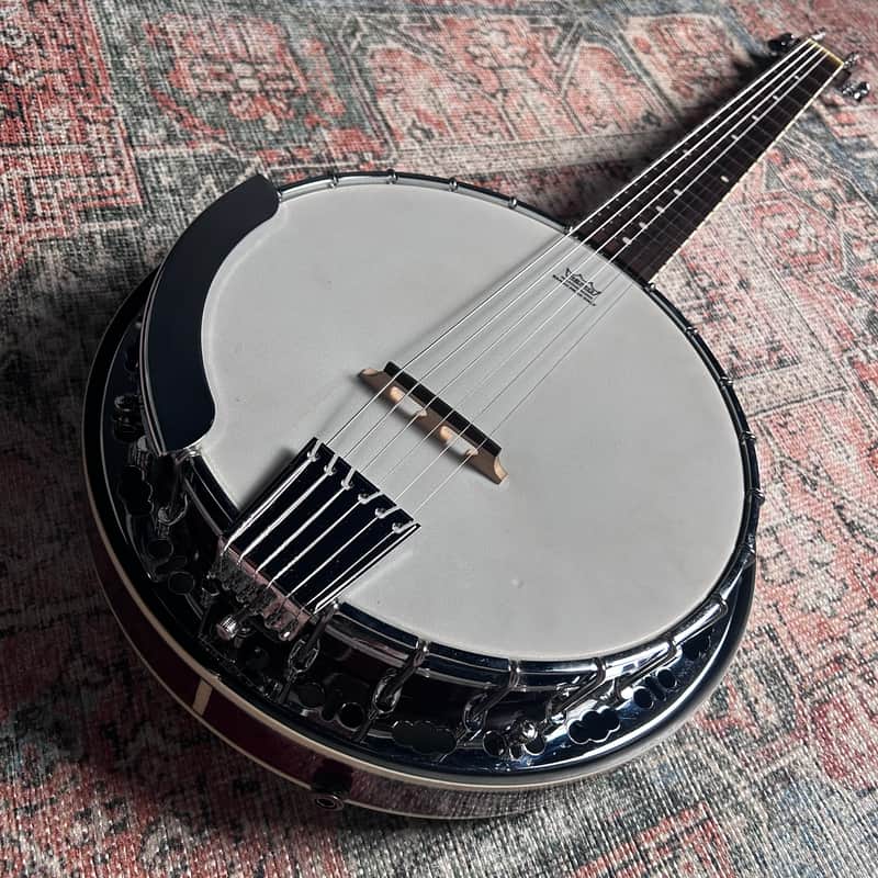 USED Fender Rustler 6-String Resonator Banjo Guitar w/ Case - Sunburst