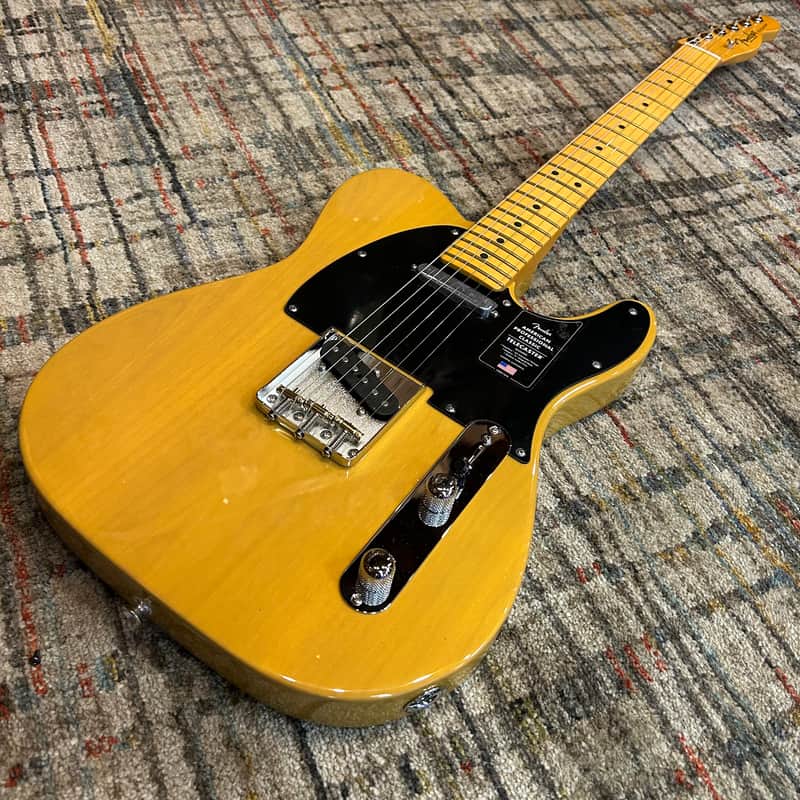Fender American Professional Classic Telecaster w/Gig Bag - Butterscotch Blonde
