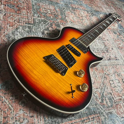 USED Epiphone Nighthawk Custom Reissue W/ Case - Fireburst