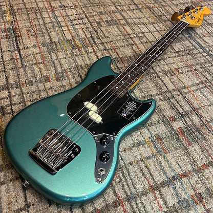 Fender American Professional Classic Mustang Bass - Faded Sherwood Green Metallic