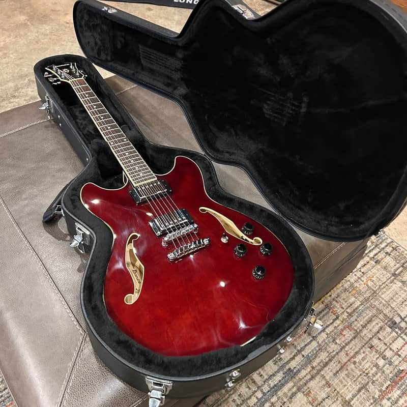 USED Ibanez AS73-TCR Artcore Semi-Hollow w/Case - Transparent Cherry Red