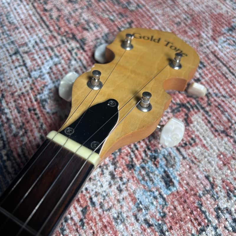 USED Early Goldtone CC-100 Lefty Cripple Creek Maple Convertible 5-String Banjo w/ Case - Natural
