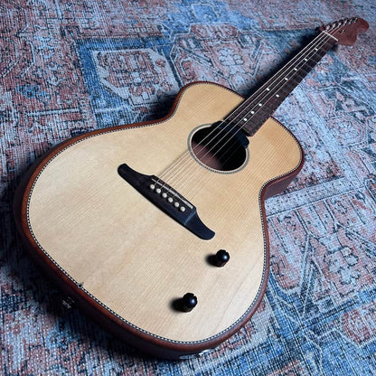 Fender Highway Series Parlor Spruce Top Natural – Excellent Used w/ Gig Bag