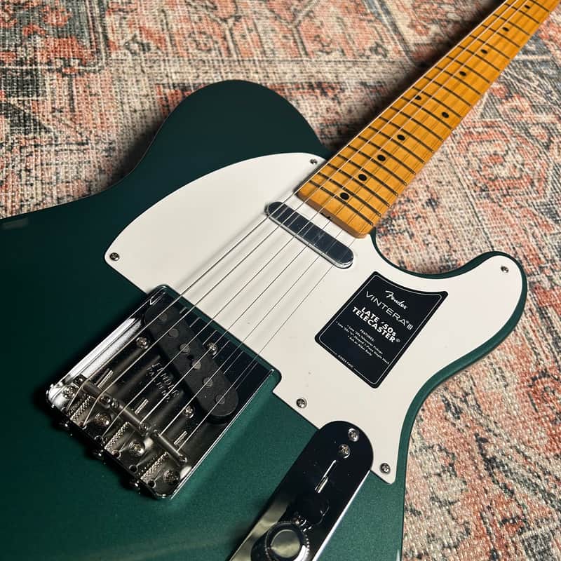 Fender Vintera III Late 50's Telecaster w/ Deluxe Gig Bag - Sherwood Green Metallic