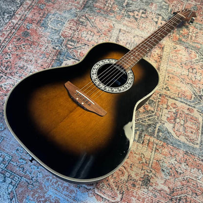 Ovation CC11 Celebrity Vintage Acoustic Guitar – Sunburst w/ Original Case