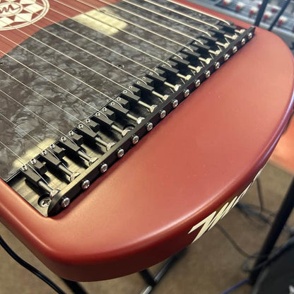 USED Marcodi Harpejji G16 Premium Maple W/ Case - Tuscan Red and Black Celluloid