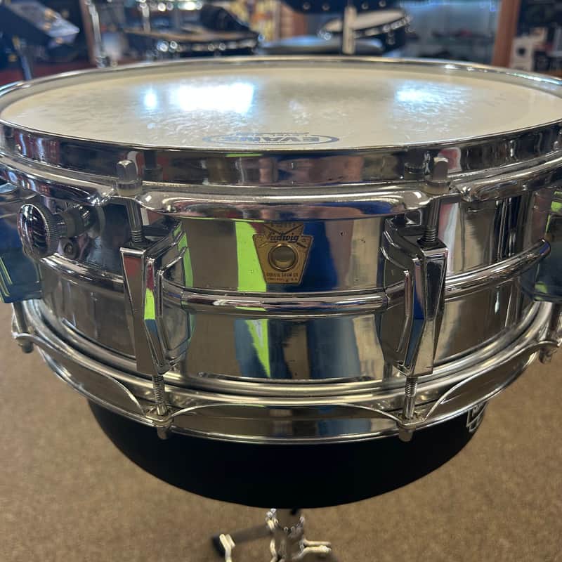 USED 1968 Ludwig No. 400 Supraphonic 5x14" 10-Lug Chrome Over Aluminum Snare Drum