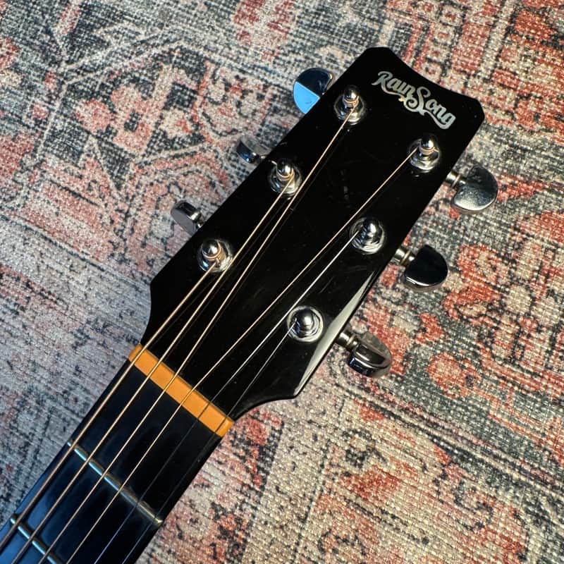 RainSong BI-JM1000N2 Black Ice Jumbo Carbon Fiber Acoustic-Electric Guitar – Black (Used)