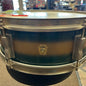 VINTAGE 1960's Ludwig No. 491 5"x14" Pioneer Snare Drum - Green and Gold Duco