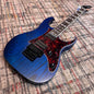 Ibanez RG653DX-TDF Prestige w/ Case - Transparent Deep Blue Flat