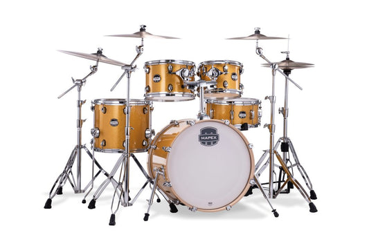 Mapex Mars Birch 5-Piece Fusion Shell Pack 10"/12"/14"/14"S/20"K – Sunflower Sparkle