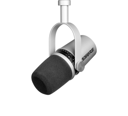 Shure MV7 Mobile Dynamic Microphone w/ USB and XLR - Silver