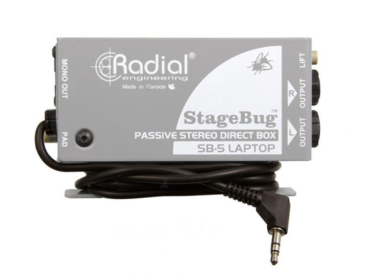 Radial Engineering StageBug SB-5 Compact Stereo Laptop DI
