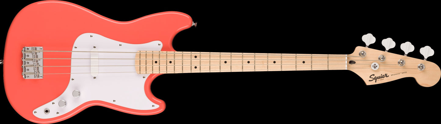 Squier Sonic Bronco Bass - Tahitian Coral