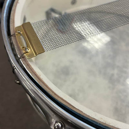 VINTAGE 1960's Ludwig No. 491 5"x14" Pioneer Snare Drum - Green and Gold Duco