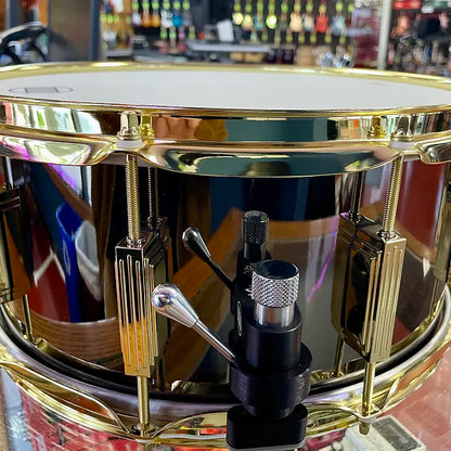 WFLIII Drums 1926 BNOB 6.5"x14" - Black Nickel w/ Brass Harware