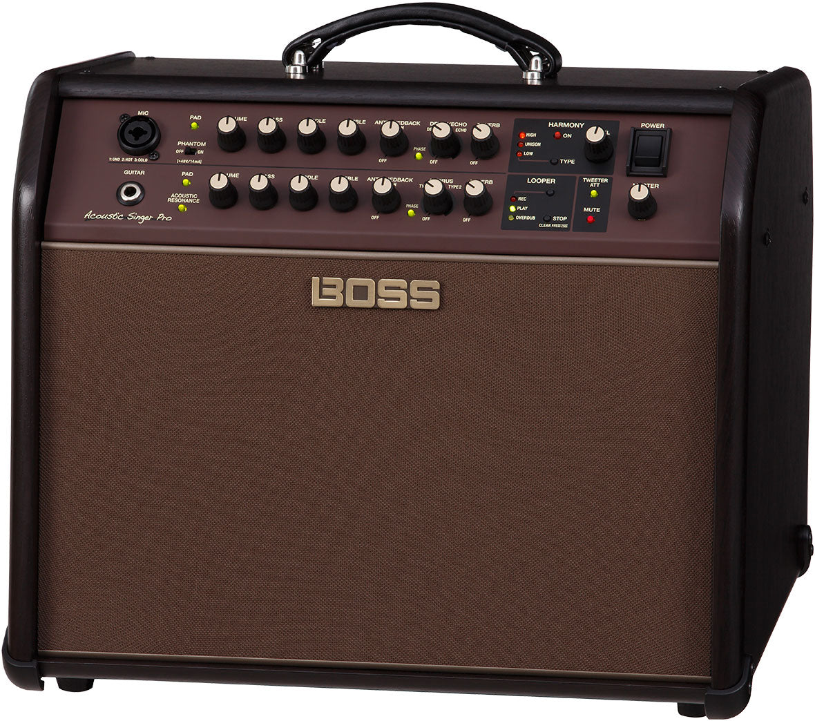 BOSS Acoustic Singer Pro 120-watt 1 x 8-inch Acoustic Guitar Amplifier