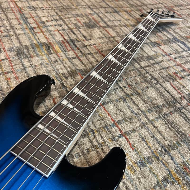 Jackson JS Series JS3V 5-String Concert Bass - Metallic Blue Burst