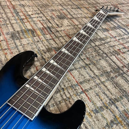 Jackson JS Series JS3V 5-String Concert Bass - Metallic Blue Burst