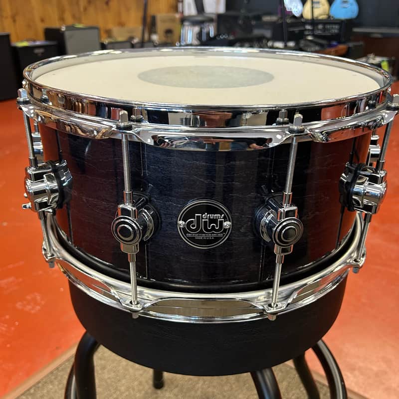 USED DW Performance Series 6.5"x14" Maple Snare Drum - Ebony Stain