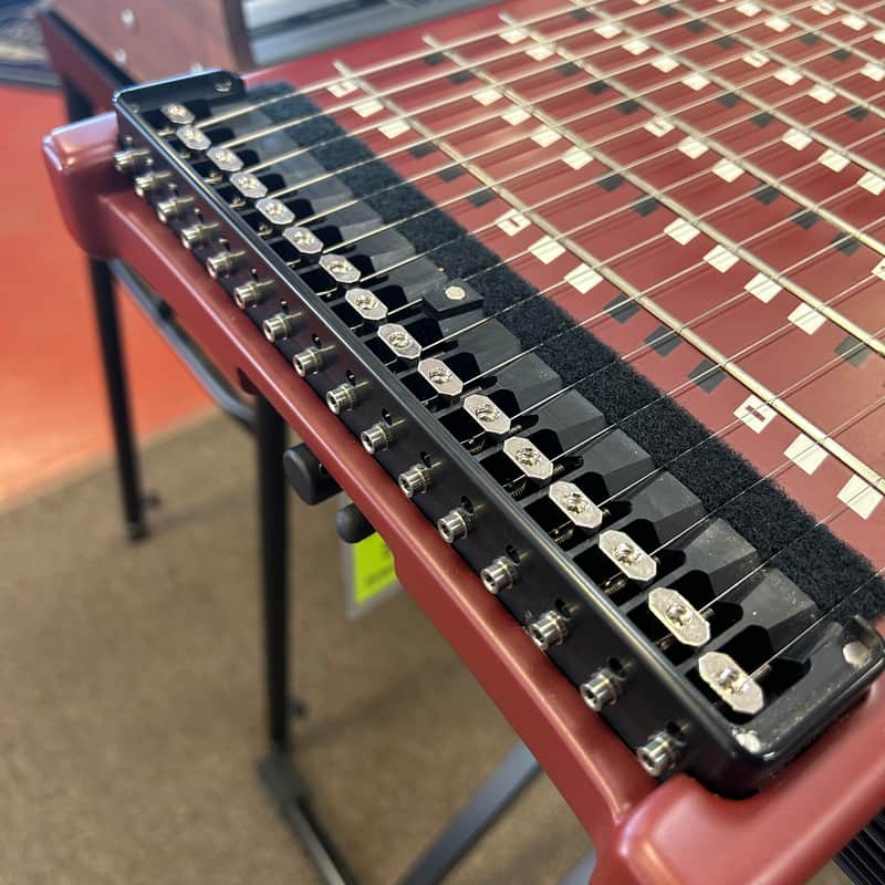 USED Marcodi Harpejji G16 Premium Maple W/ Case - Tuscan Red and Black Celluloid