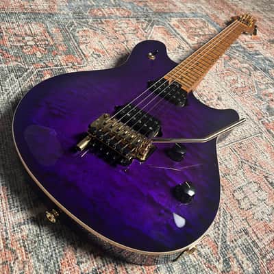 USED EVH Wolfgang WG Special QM with Maple Neck, W/Case - Purple Burst