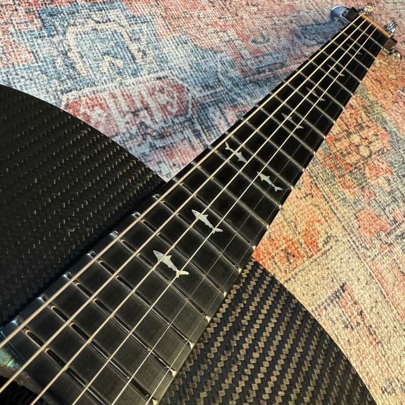RainSong BI-JM1000N2 Black Ice Jumbo Carbon Fiber Acoustic-Electric Guitar – Black (Used)