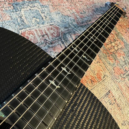 RainSong BI-JM1000N2 Black Ice Jumbo Carbon Fiber Acoustic-Electric Guitar – Black (Used)