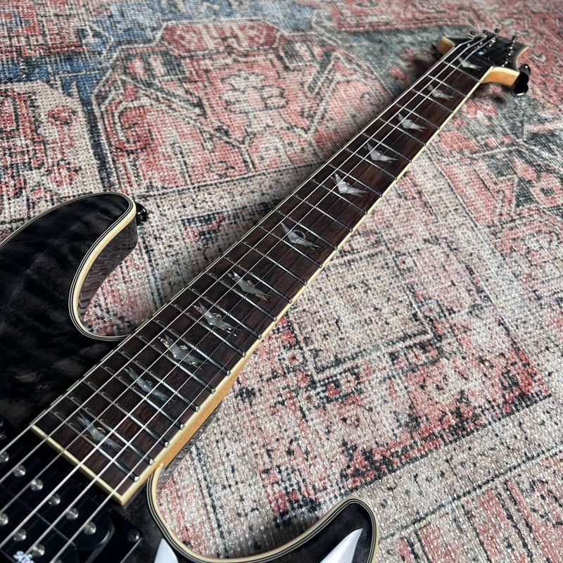 Schecter Omen Extreme-6 Electric Guitar w/ Case - See-Thru Black